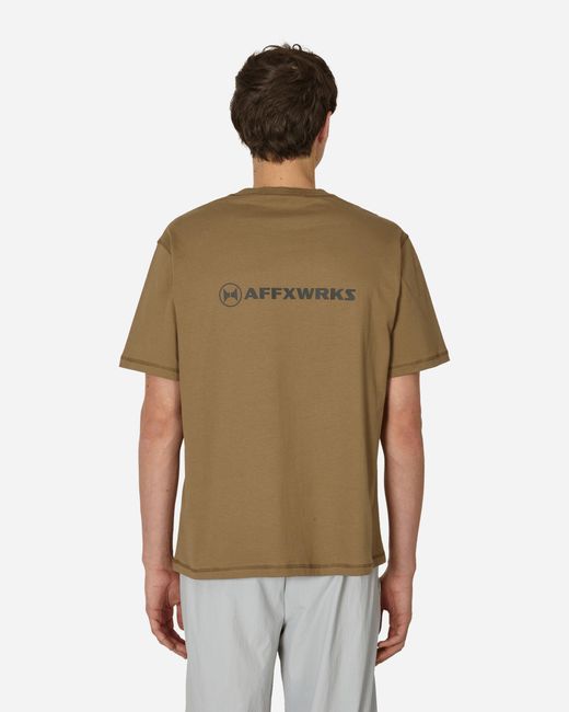 AFFXWRKS Green Logo T-shirt Desert for men