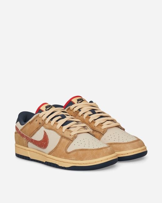 Nike Brown Dunk Low Sneakers Sand Drift Wheat for men