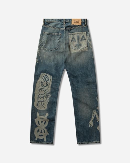 Aries Blue Metal 00 S Lilly Jeans for men