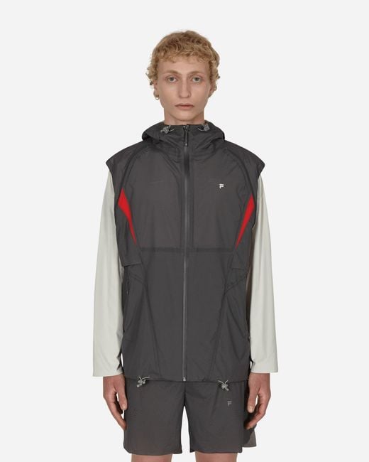 SLAM JAM Gray Fila Redefined Transformable Windbreaker for men