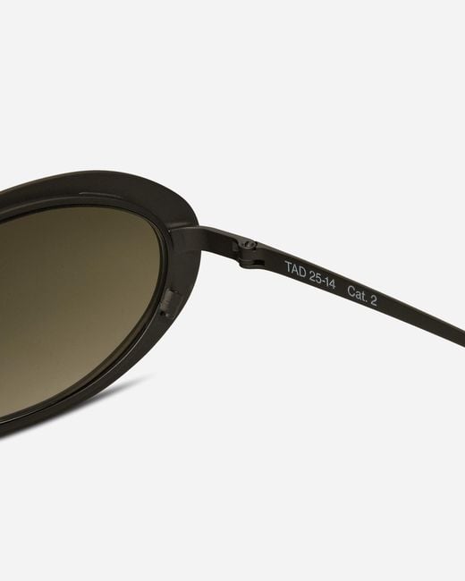 Our Legacy Green Tad Sunglasses Ashed Drainpipe for men