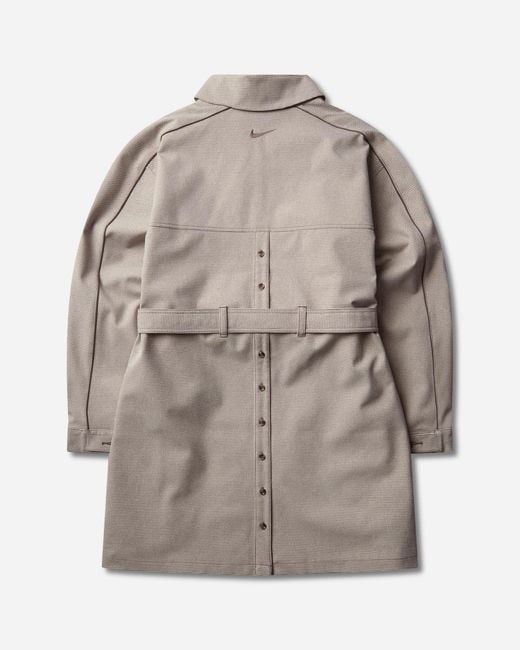 Nike Gray Club Rules Trench Coat Mink for men