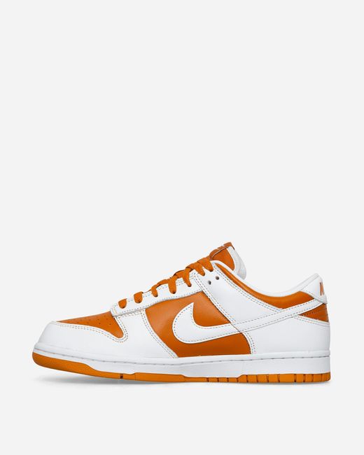 Nike Orange Dunk Low Retro Sneakers Dark Curry / White for men