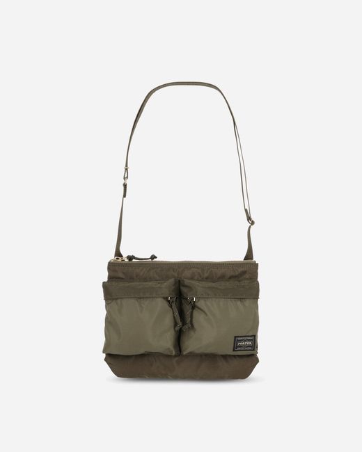 Porter-Yoshida and Co Green Force Shoulder Bag Drab for men