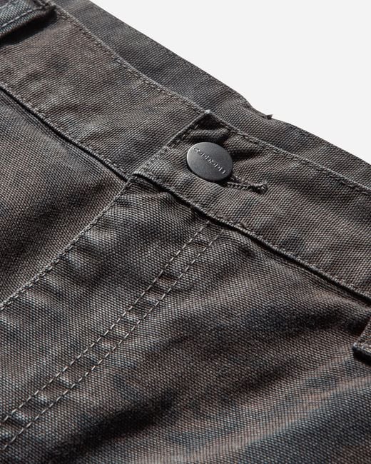 Carhartt Gray Men S Double Knee Pants Camo Combi / Graphite for men