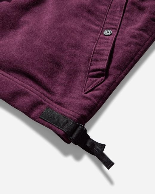 Stone Island Brown Men S Translucent Cover + Cotton Moleskin Jacket Amaranth for men