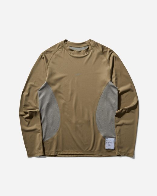 Satisfy Green Men S Auralite Tech Longsleeve T-shirt Army for men