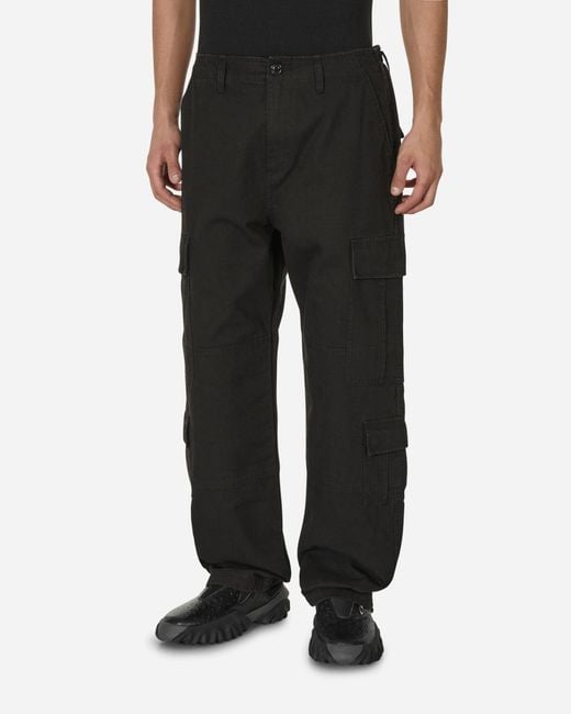 Stussy Black Ripstop Surplus Cargo Pants for men