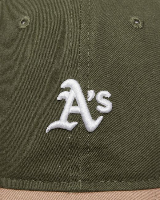 KTZ Green Athletics Mlb Washed Contrast 9twenty Adjustable Cap for men