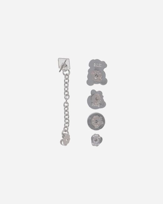 Hysteric Glamour Red Hysteric Like It Earring Set Silver