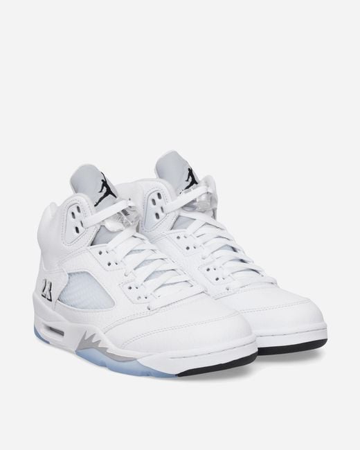 Nike White Air Jordan 5 Retro Og Sneakers Metallic for men
