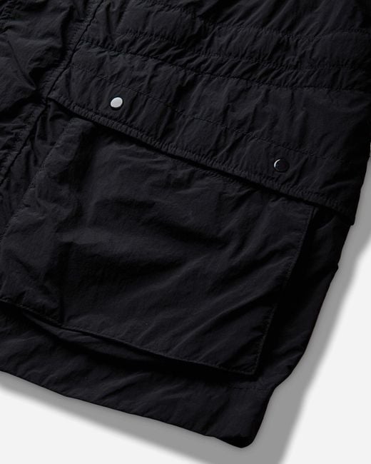 Stone Island Black Men S Ghost Nylon Smerigliato Short Parka for men