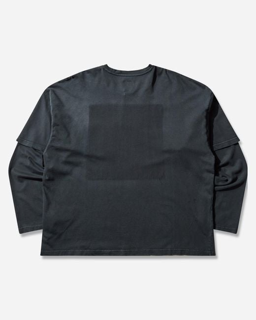 Champion Black S Nowhere University Front Pocket Longsleeve T-Shirt for men