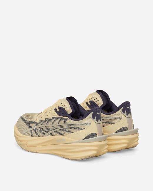PUMA White Deviate Nitro 4 Sneakers Buttercream Inky Depths for men