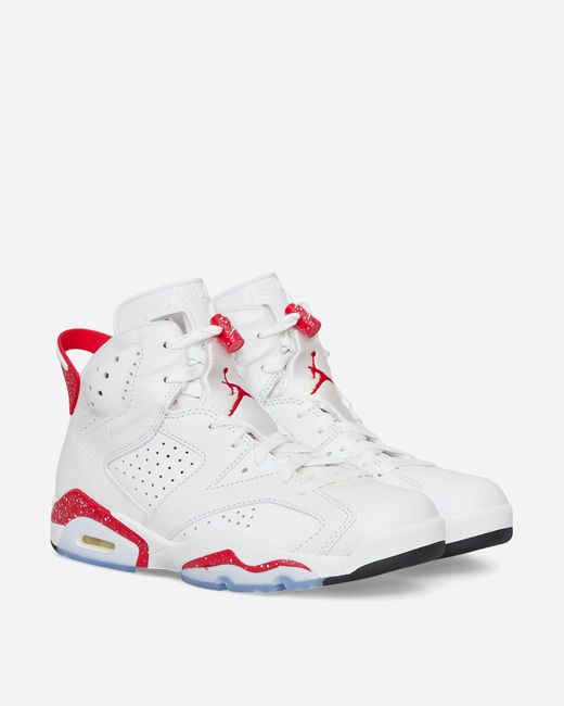 Nike Air Jordan 6 Retro Sneakers University Red in White for Men | Lyst