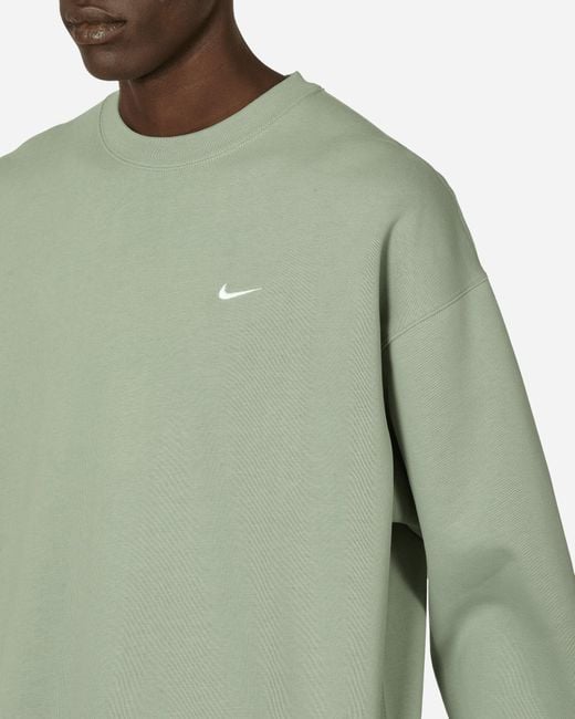 Nike Green Solo Swoosh Crewneck Sweatshirt Jade Horizon for men