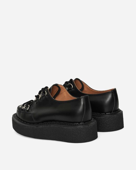 George Cox Black Tie-Down Skipton Creepers for men