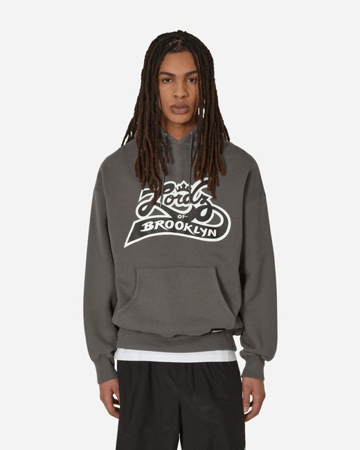 Neighborhood Gray Lordz Of Brooklyn Hooded Sweatshirt Charcoal for men