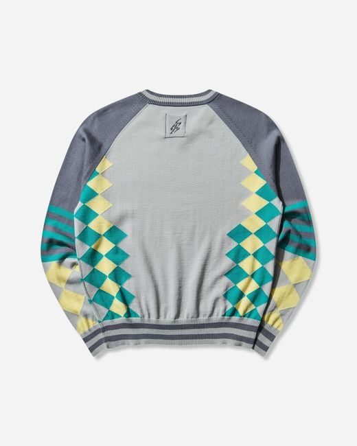 Asics Blue Novalis Laricoid Knit Jumper Haze Lemon for men