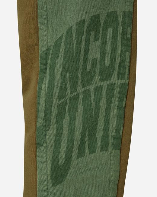 SLAM JAM Green Panel Sweatpants for men