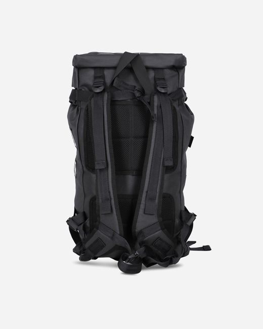 GR10K Black Coated Zipped Backpack for men