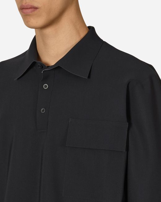 GR10K Black Taped Bonded Polo Shirt for men