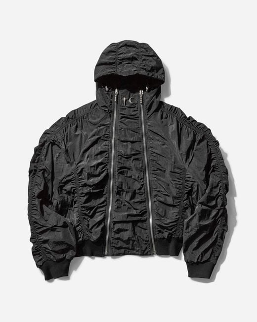 THUG CLUB Black Men S Scarred Double Flying Bio Jacket for men