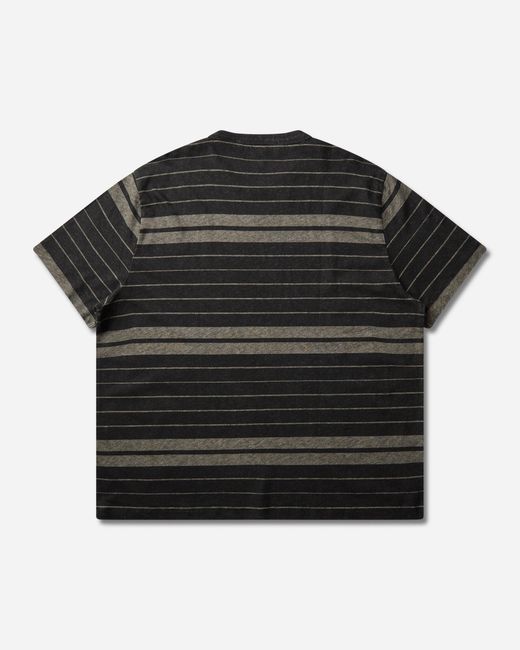 Our Legacy Black S New Box T-Shirt Ziggy Stripe for men