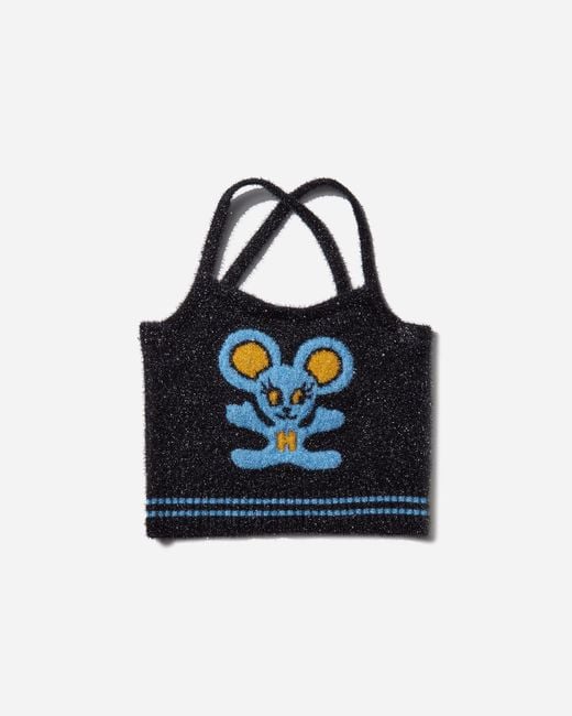 Hysteric Glamour Blue Women S Mouse Jacquard Camisole Black