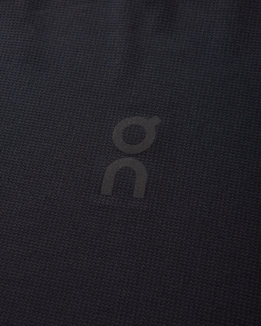 On Shoes Black Performance T-Shirt for men
