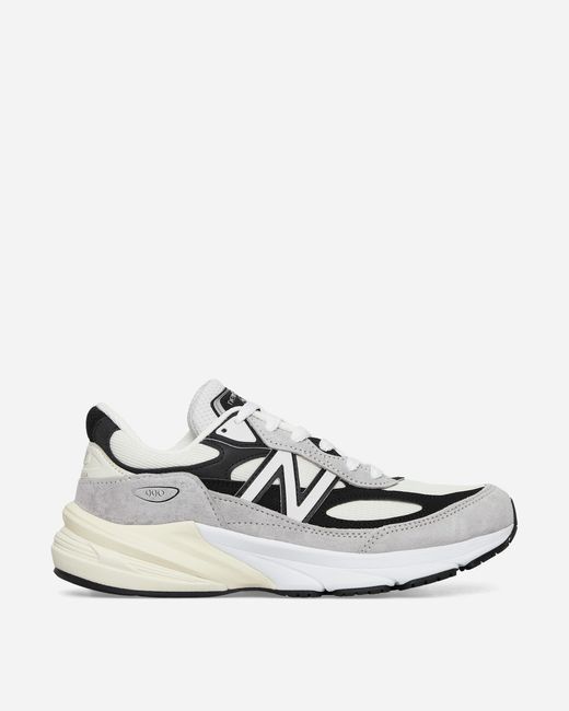 New Balance White Made In Usa 990v6 Sneakers / Black for men