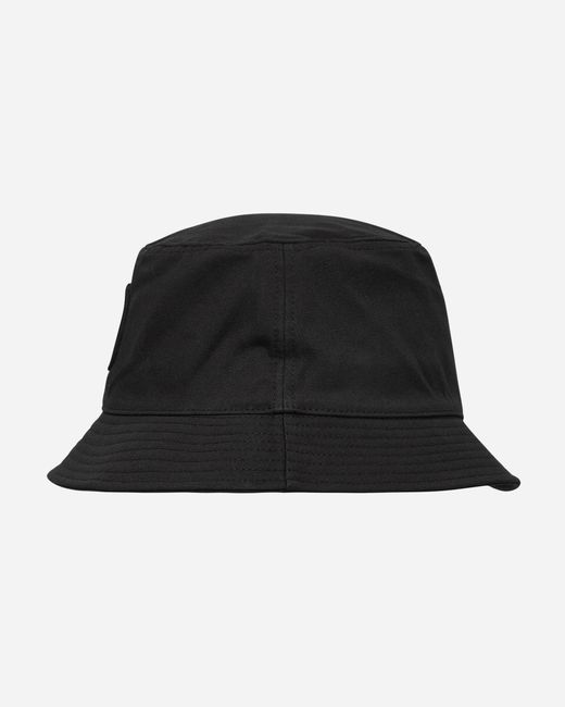 Stone Island Black Logo Bucket Hat for men