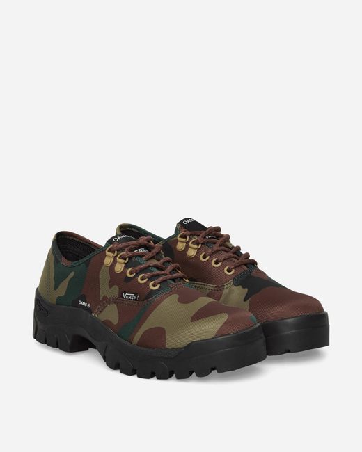 Vans Brown Oamc Authentic Oxford Sneakers Woodland Camo for men