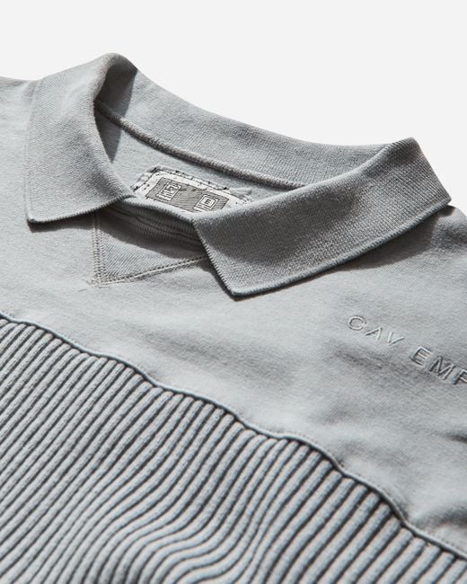 Cav Empt Gray Overdye Collared Light Crewneck Sweatshirt for men
