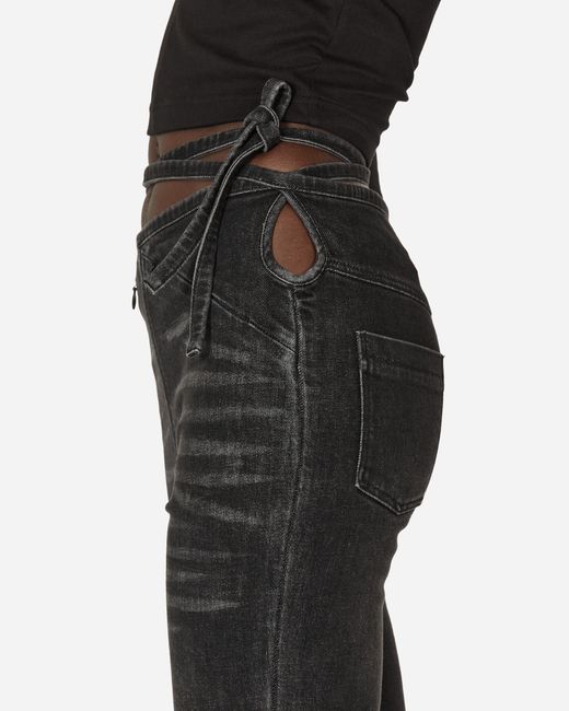 MARRKNULL Black Bandage Jeans