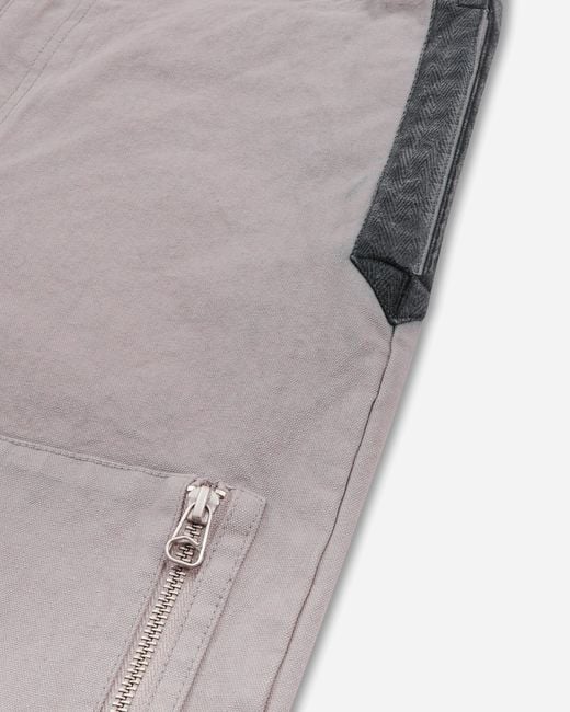 Oamc Peacemaker Gray S Contrast Pocket Shorts Light for men