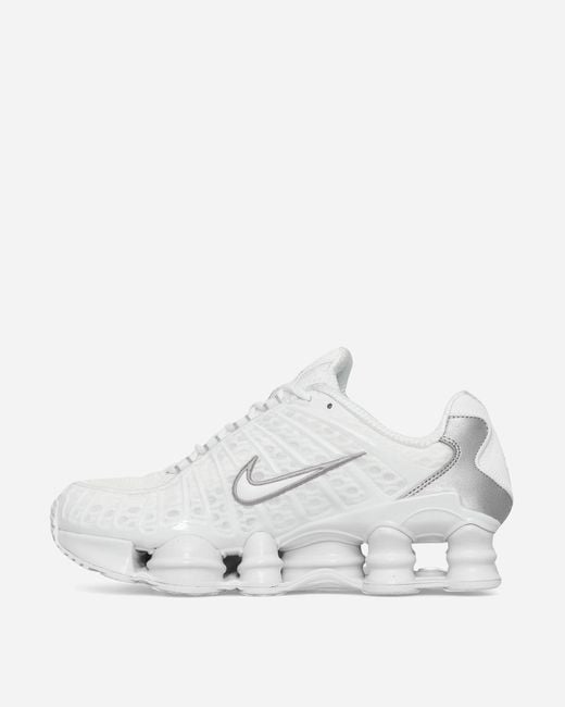 Nike Wmns Shox Tl Sneakers White / Metallic Silver for Men | Lyst UK