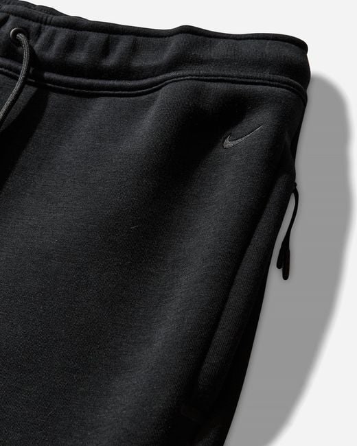 Nike Black Men S Tech Fleece Loose-fit Open Hem Pants for men
