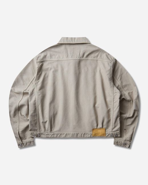 Visvim Gray Men S Chore Jacket G.cords Ivory for men