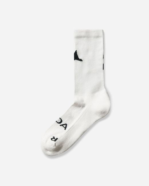 Roa White Logo Biofil Socks Dark for men
