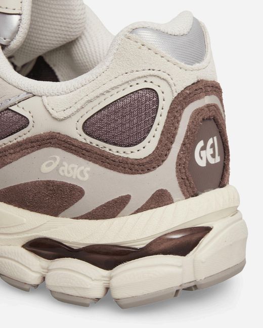 Asics White Gel-Nyc Sneakers Cocoa Powder Pure for men