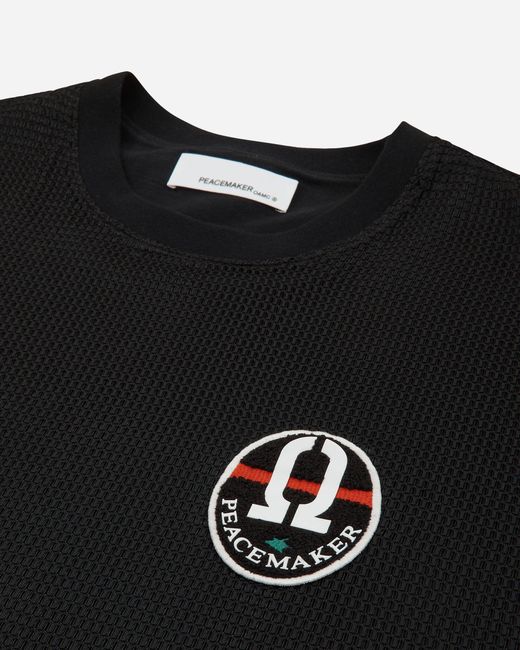 Oamc Peacemaker Black Mesh Layer Longsleeve T-shirt for men