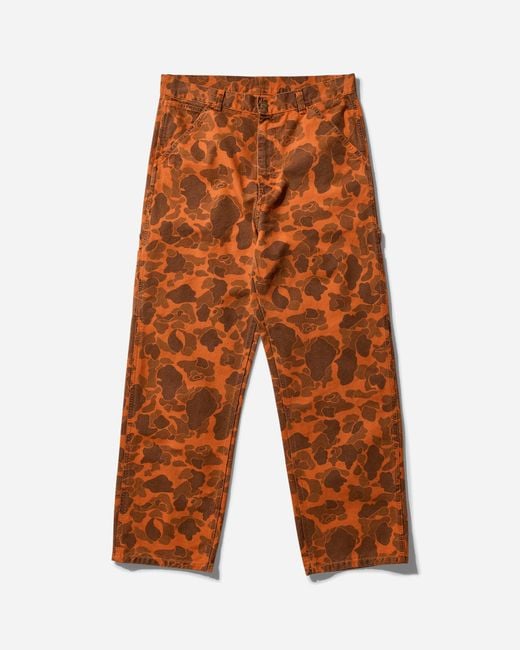 Carhartt Orange Duck Single Knee Pants Camo Duck / Turmeric for men