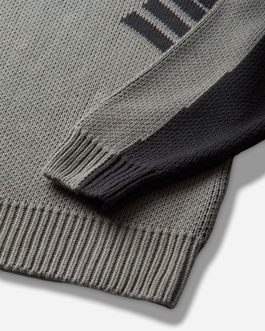Adidas Gray Men S Munich 93 Crewneck Sweater Silver Pebble / Utility Black for men