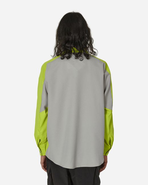 And Wander Green Tech Longsleeve Shirt for men