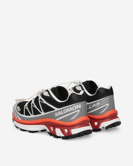 Salomon White Xt-6 Sneakers Alloy / Black / Lava Falls for men