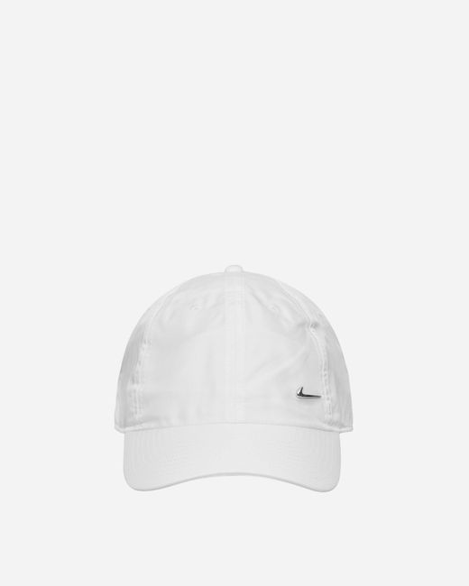 Nike Dri-fit Club Metal Swoosh Cap White for men