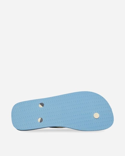 Havaianas White Brasil Twist Flip Flops Buttercream for men
