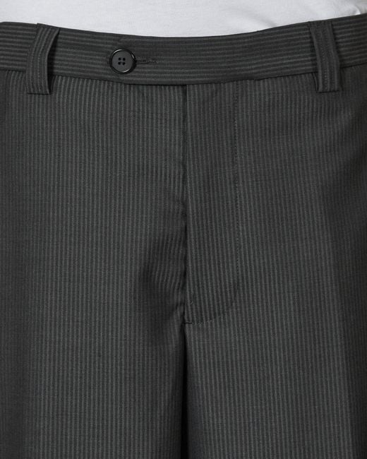 mfpen Black Studio Trousers Stripe for men