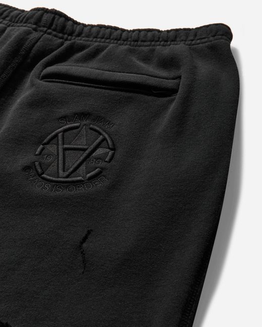 Converse Black Slam Jam Destroyed Sweatpants for men